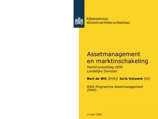 assetmanagement en marktinschakeling