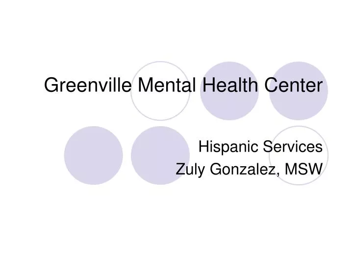 greenville mental health center