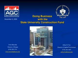 Doing Business with the State University Construction Fund