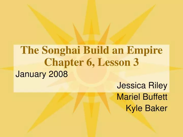 the songhai build an empire chapter 6 lesson 3