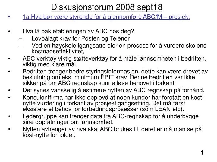 diskusjonsforum 2008 sept18