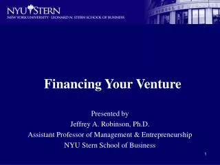 Financing Your Venture