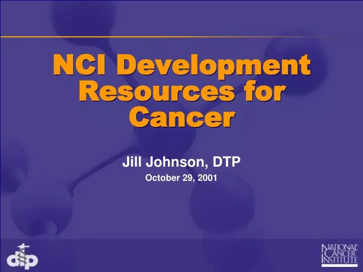 nci development resources for cancer