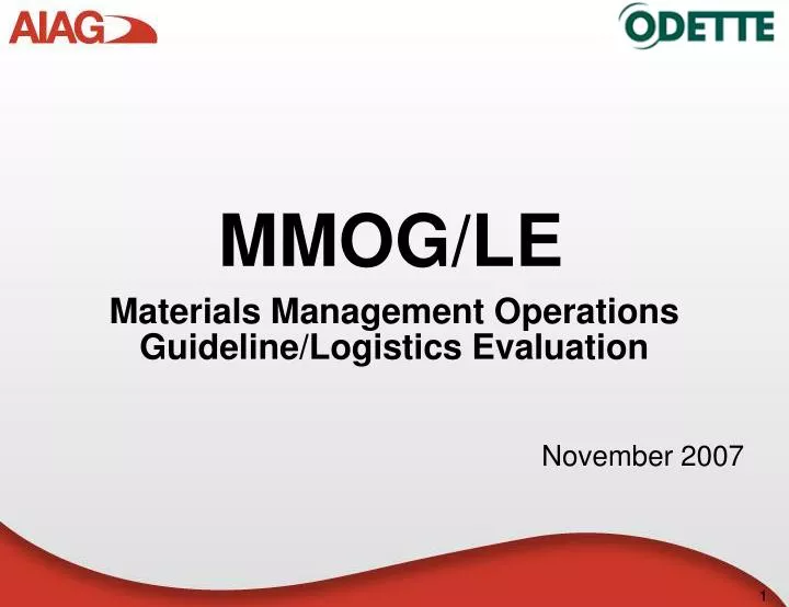 materials management operations guideline logistics evaluation