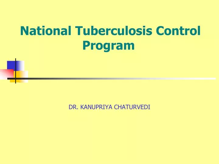 national tuberculosis control program