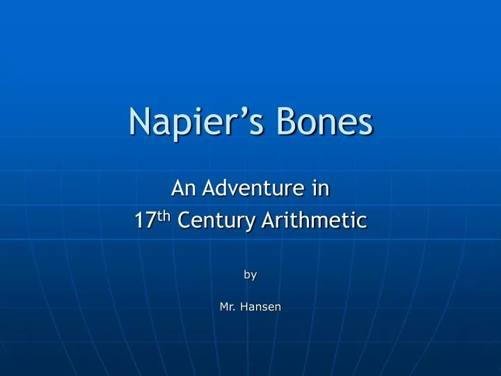 napier s bones