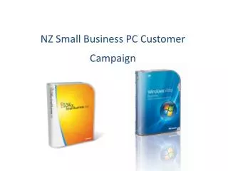 NZ Small Business PC Customer Campaign