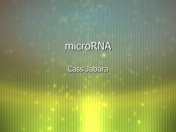microrna
