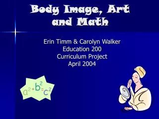 body image art and math