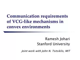 Communication requirements of VCG-like mechanisms in convex environments