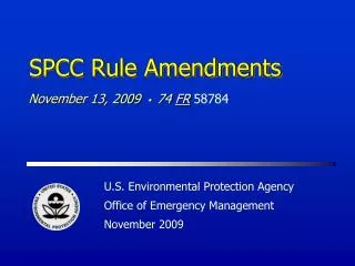 SPCC Rule Amendments