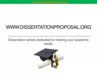 Dissertation Proposal From PhD Writers