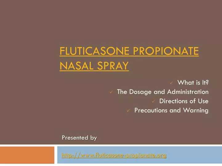 fluticasone propionate nasal spray