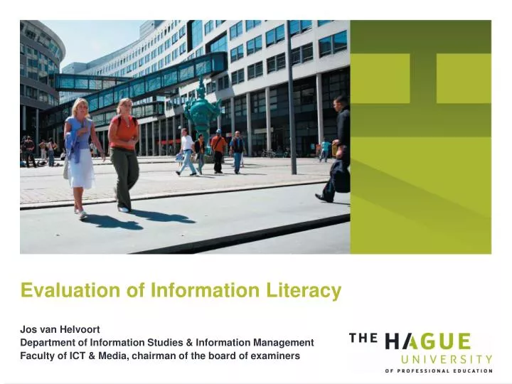 evaluation of information literacy