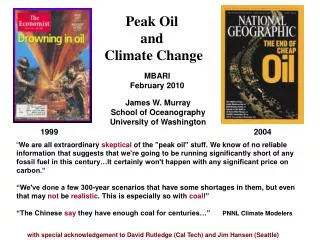 Peak Oil and Climate Change