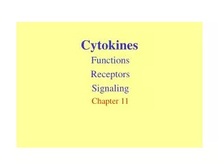 Cytokines