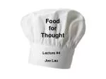 Food for Thought - slide 1