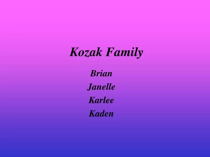 kozak family