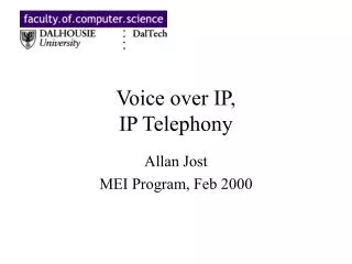 Voice over IP, IP Telephony