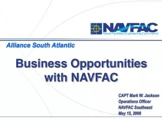 Business Opportunities with NAVFAC