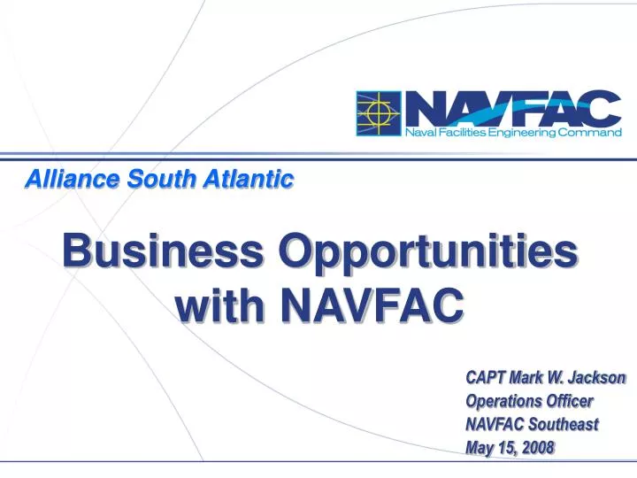 business opportunities with navfac