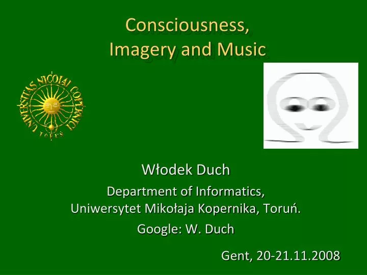 consciousness imagery and music