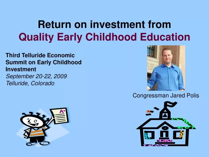 return on investment from quality early childhood education