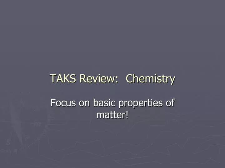 taks review chemistry