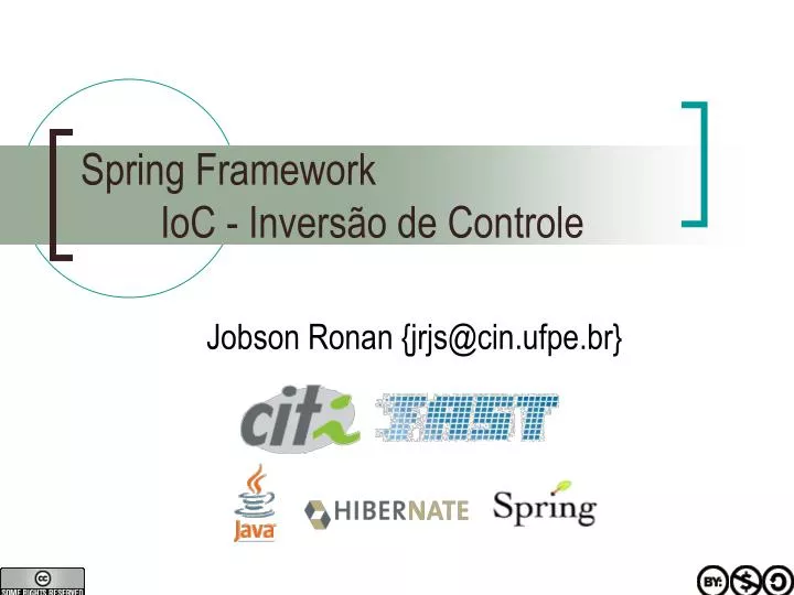 spring framework ioc invers o de controle