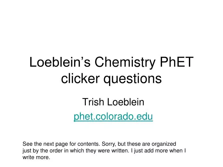 loeblein s chemistry phet clicker questions