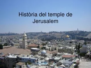 Història del temple de Jerusalem