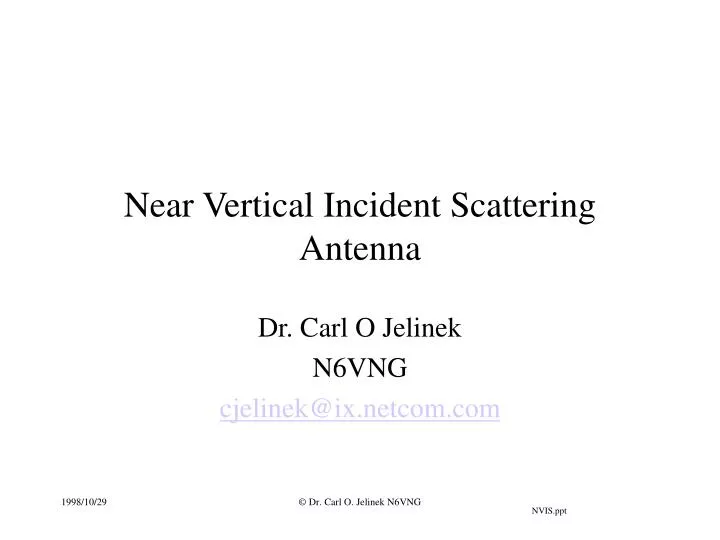 near vertical incident scattering antenna