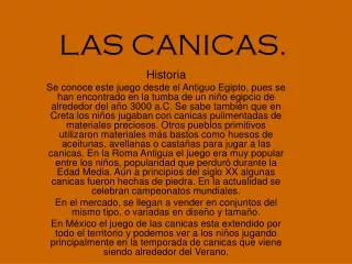 las canicas