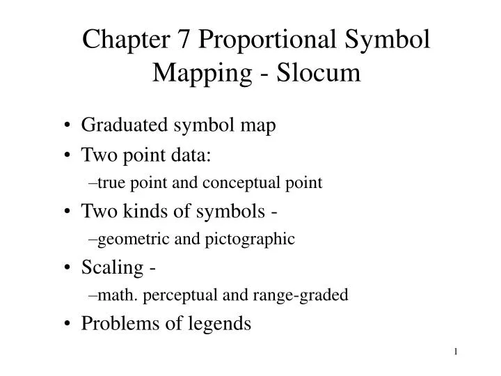 chapter 7 proportional symbol mapping slocum
