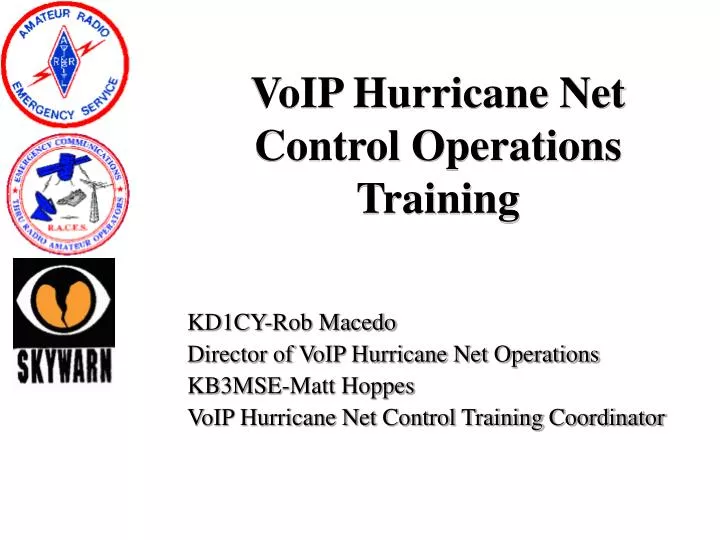 voip hurricane net control operations training