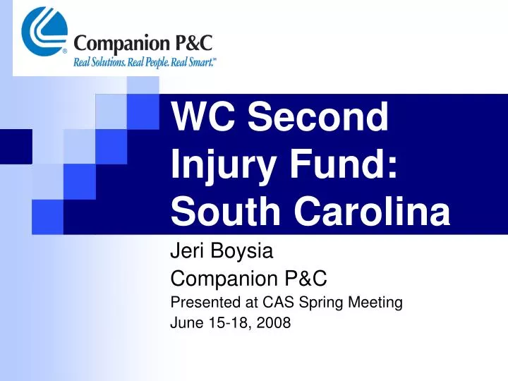 wc second injury fund south carolina