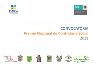 CONVOCATORIA Premio Nacional de Contraloría Social 2011