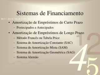 Sistemas de Financiamento