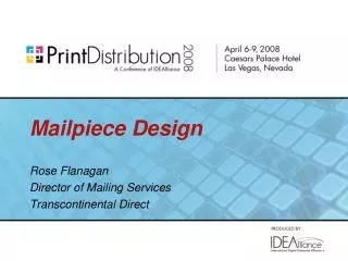 Mailpiece Design