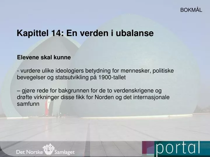 kapittel 14 en verden i ubalanse