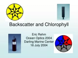Backscatter and Chlorophyll