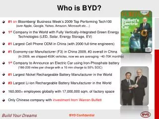 Who is BYD?