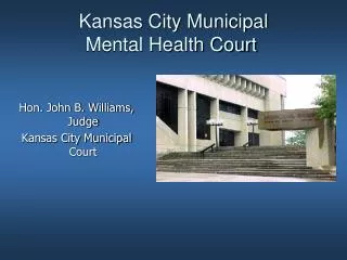 Kansas City Municipal Mental Health Court