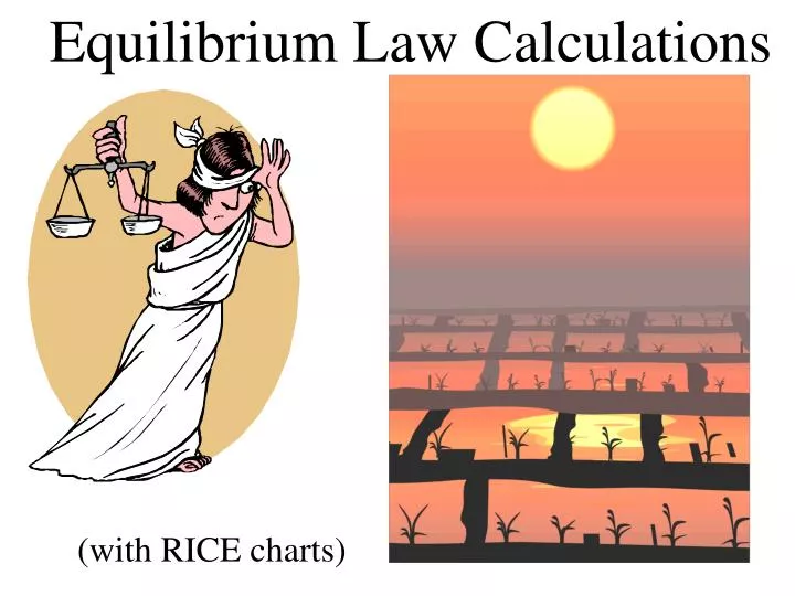 equilibrium law calculations