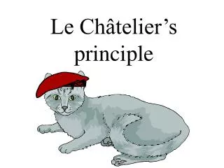 Le Châtelier’s principle