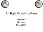 7.1 Rigid Motion in a Plane - slide 1