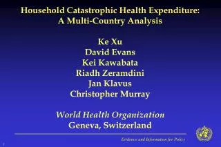 Catastrophic Health Payments