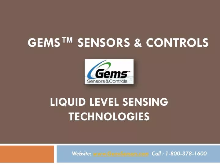 liquid level sensing technologies