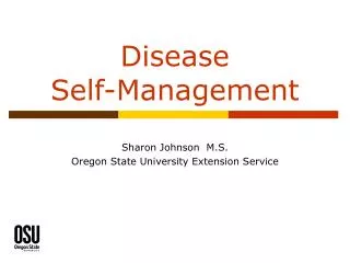 Disease Self-Management