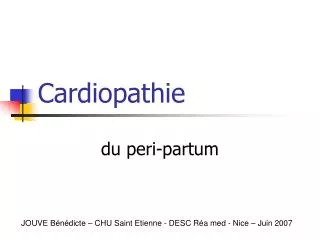 cardiopathie
